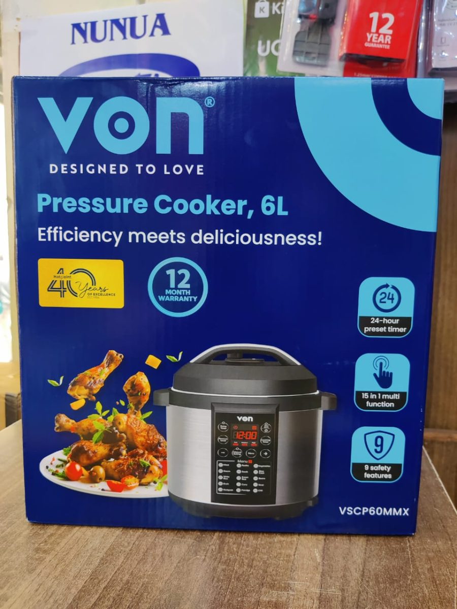 Von 6L Electric Pressure Cooker